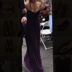Purple floor length dress/gown